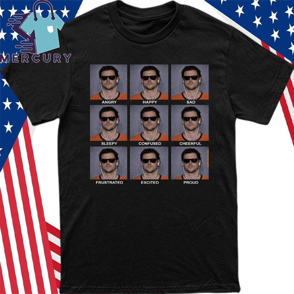 Jarrett Stidham Angry Happy Sad Emoji Shirt