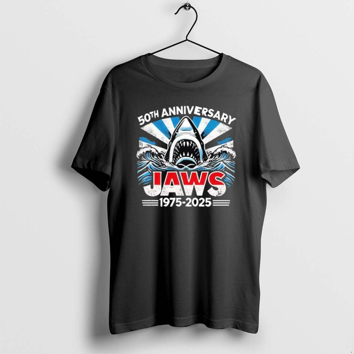 Official Jaws 50th Anniversary 1975 2025 T-Shirts, Hoodie, Sweatshirt | CoreVibeTees.com