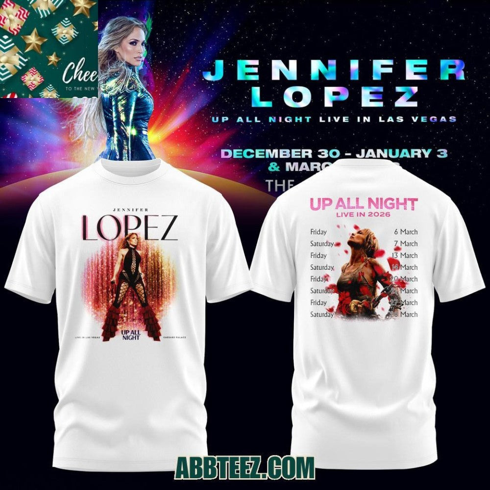 Jennifer Lopez Up All Night Live In 2026 Shirt