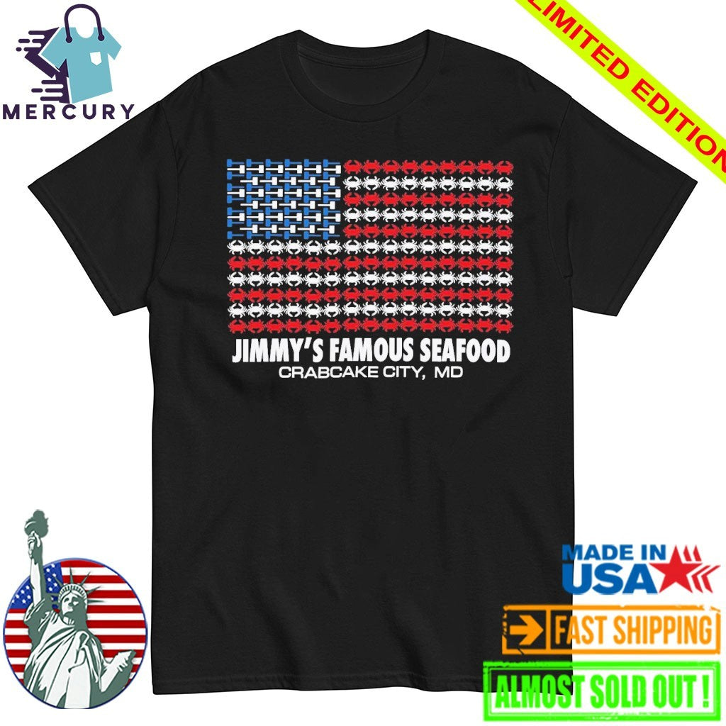 Jimmy’s Famous Seafood Crab Flag Shirt