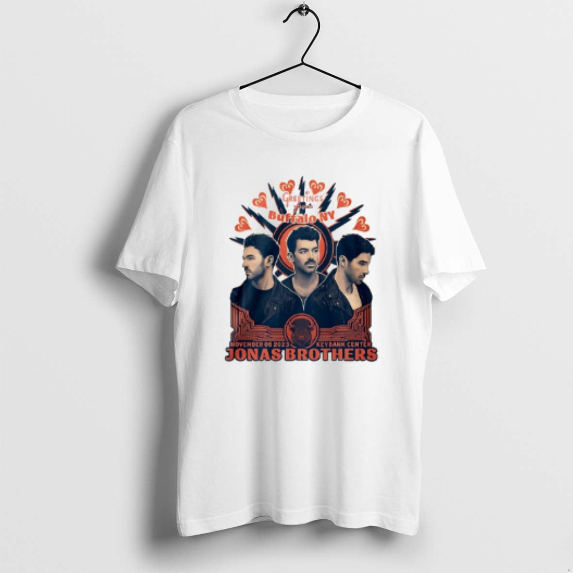 Official Jonas Brothers Greetings From Your Hometown Buffalo Ny T-Shirts, Hoodie, Sweatshirt | CoreVibeTees.com