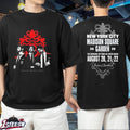 Jonas Brothers New York Pop Up Burning Up All Over Again Tour 2026 Red Dress Statue Of Liberty T-Shirts