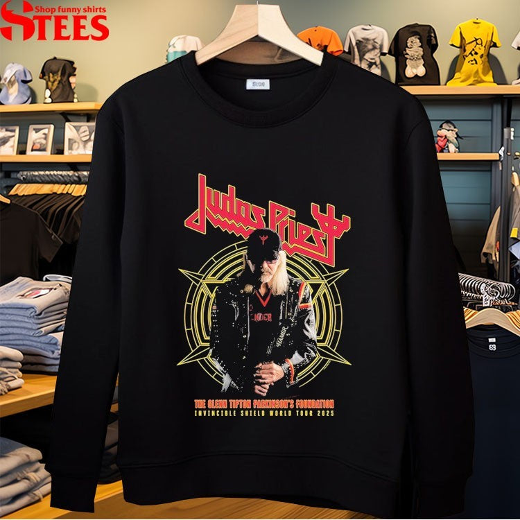 Judas Priest The Glenn Tipton Parkinson’s Shield World Tour 2025 Of Pain T-shirts