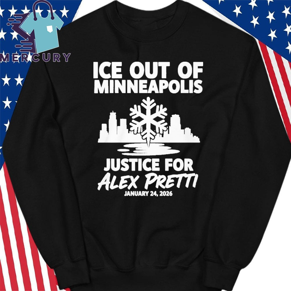 Justice For Alex Pretti Murdered By Ice In Minneapolis Anti Ice January 24, 2026 Shirt