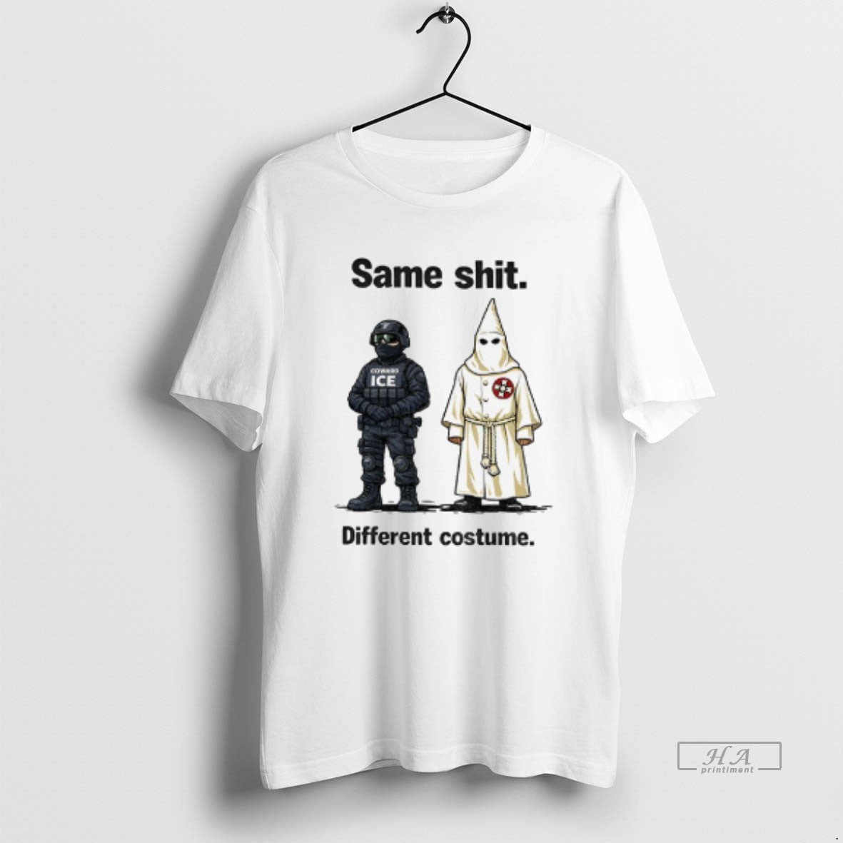 Official Kkk Coward Ice Same Shit Different Costume T-Shirts, Hoodie, Sweatshirt | CoreVibeTees.com