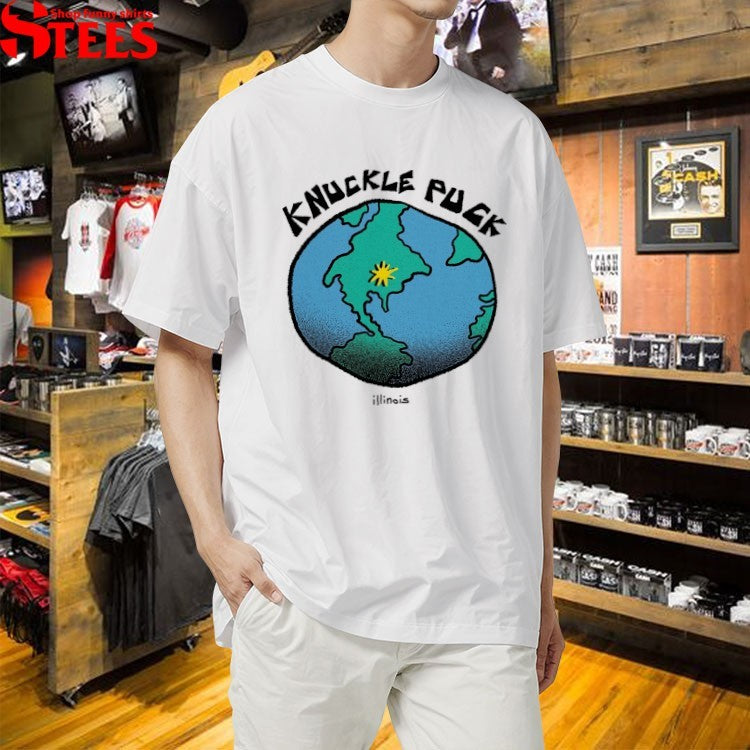 Knuckle Puck Illinois Globe T-shirts