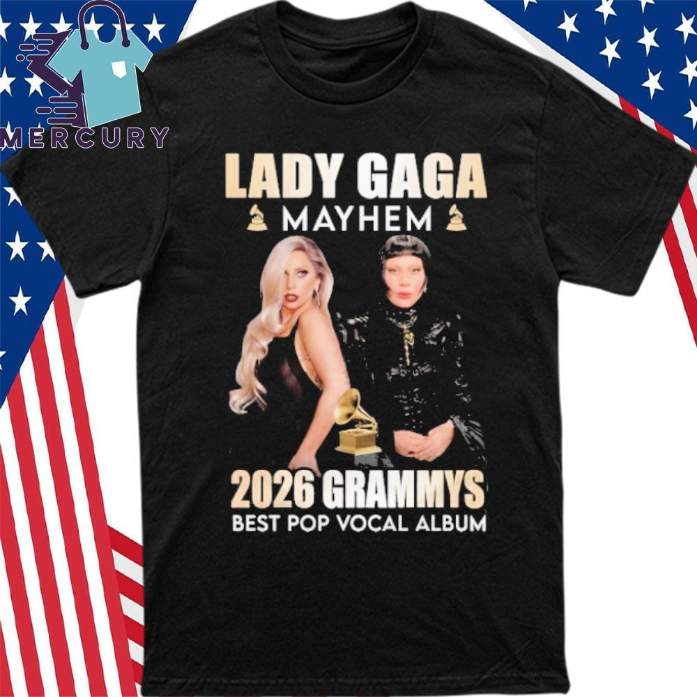 Lady Gaga Mayhem Grammys 2026 Best Pop Vocal Album Shirt
