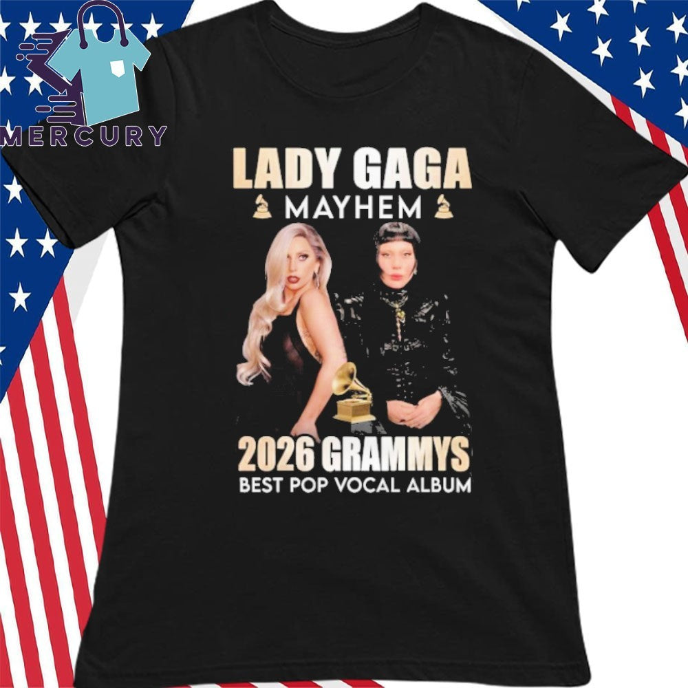Lady Gaga Mayhem Grammys 2026 Best Pop Vocal Album Shirt