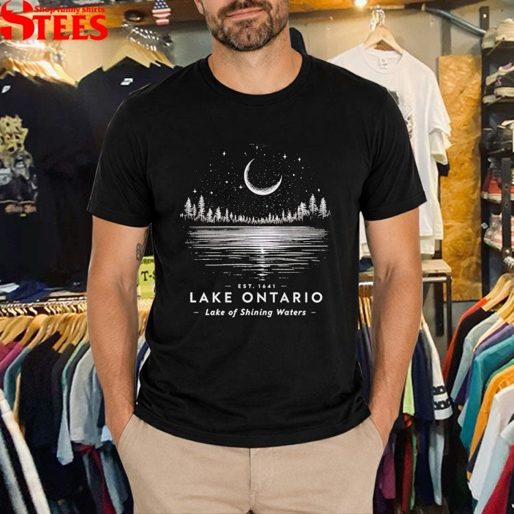 Lake Ontario Lake Of Shining Of Waters Est 1641 T-Shirt