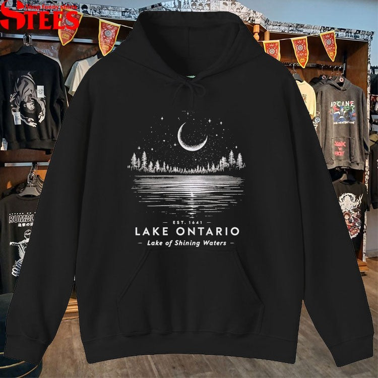 Lake Ontario Lake Of Shining Of Waters Est 1641 T-Shirt