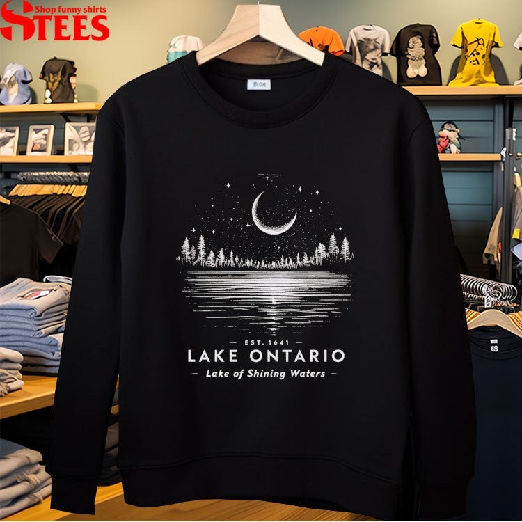 Lake Ontario Lake Of Shining Of Waters Est 1641 T-Shirt