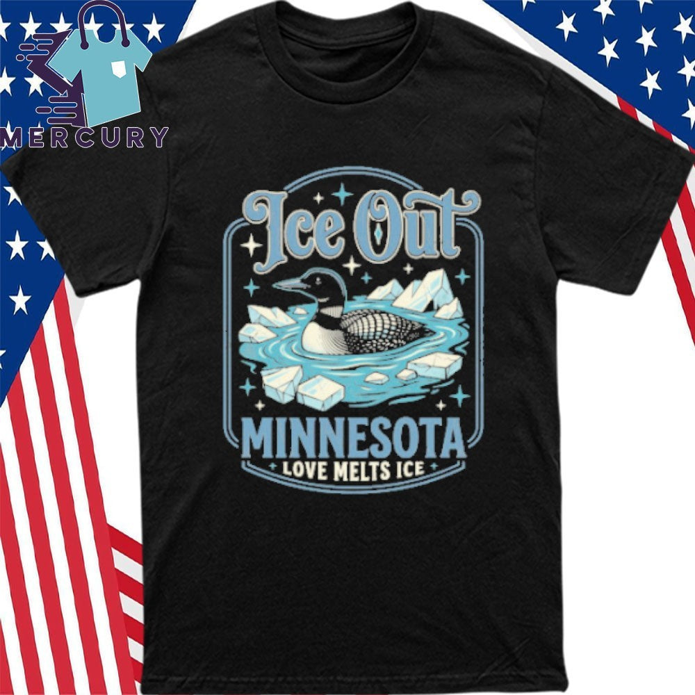 Loon ICE Out Minnesota Love Melts ICE Shirt