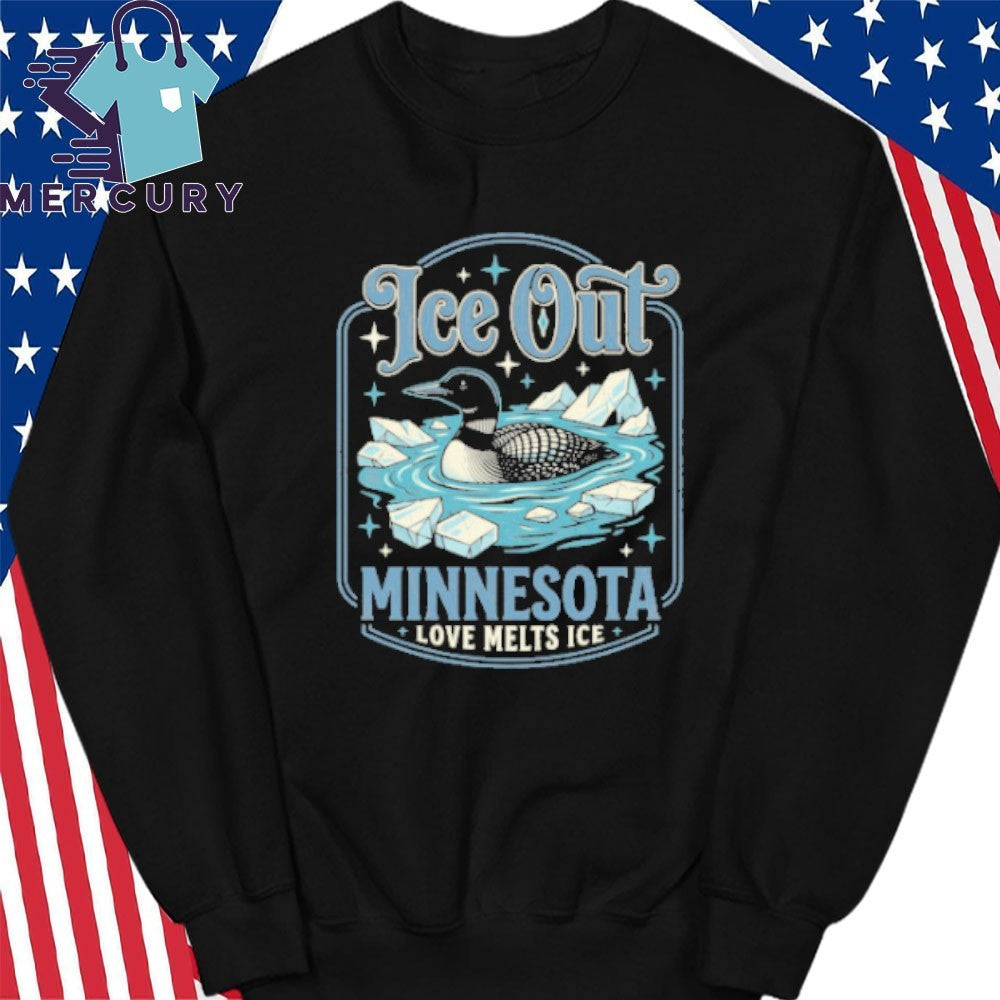Loon ICE Out Minnesota Love Melts ICE Shirt