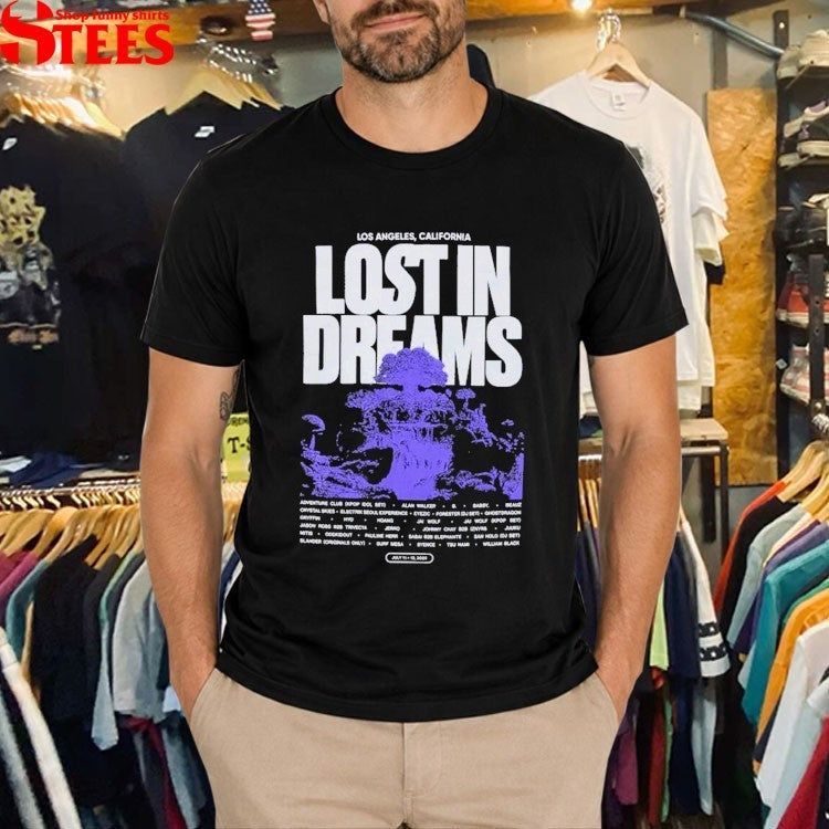 Lost In Dreams Los Angeles California Utopia T-Shirt
