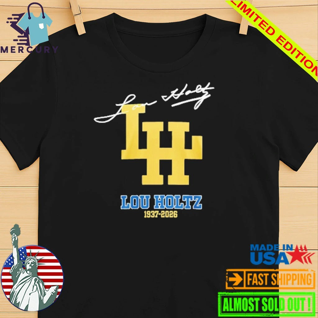 Lou Holtz Notre Dame 1937-2026 Memorial Tribute Shirt