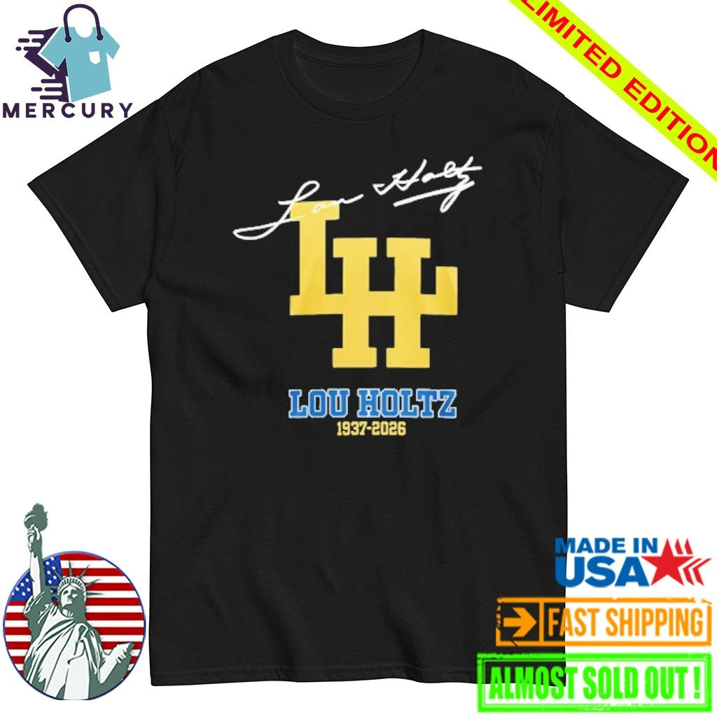 Lou Holtz Notre Dame 1937-2026 Memorial Tribute Shirt