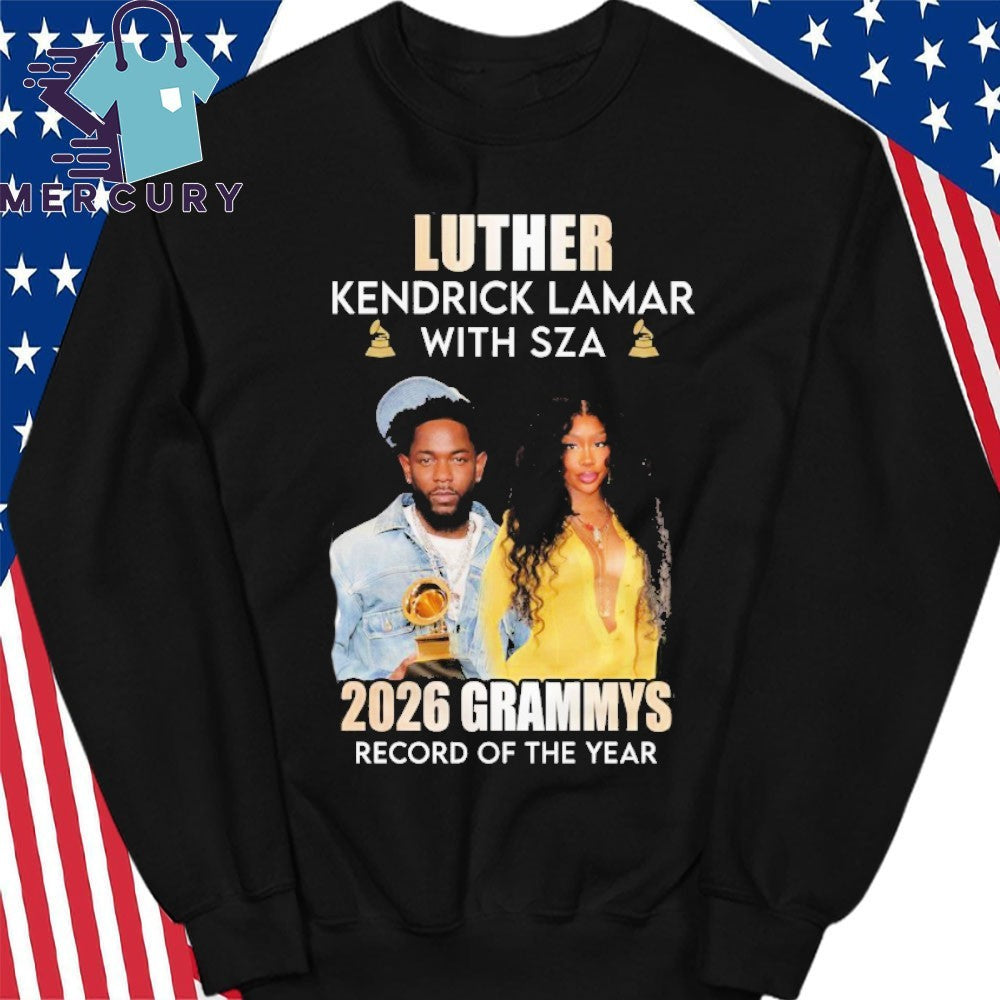 Luther Kendrick Lamar With SZA Grammys 2026 Record Of The Year Shirt