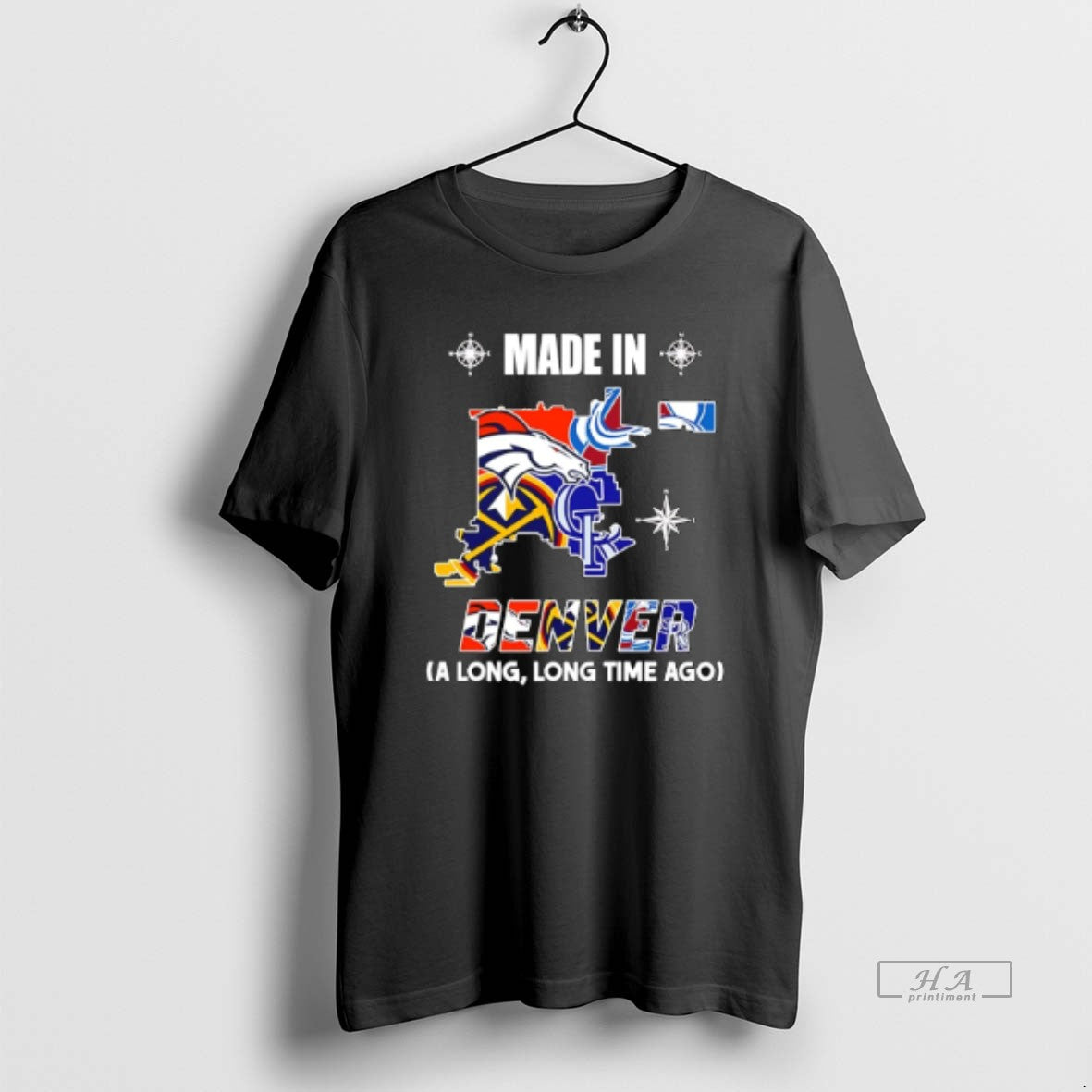 Official Made In Denver A Long Long Time Ago State T-Shirts, Hoodie, Sweatshirt | CoreVibeTees.com