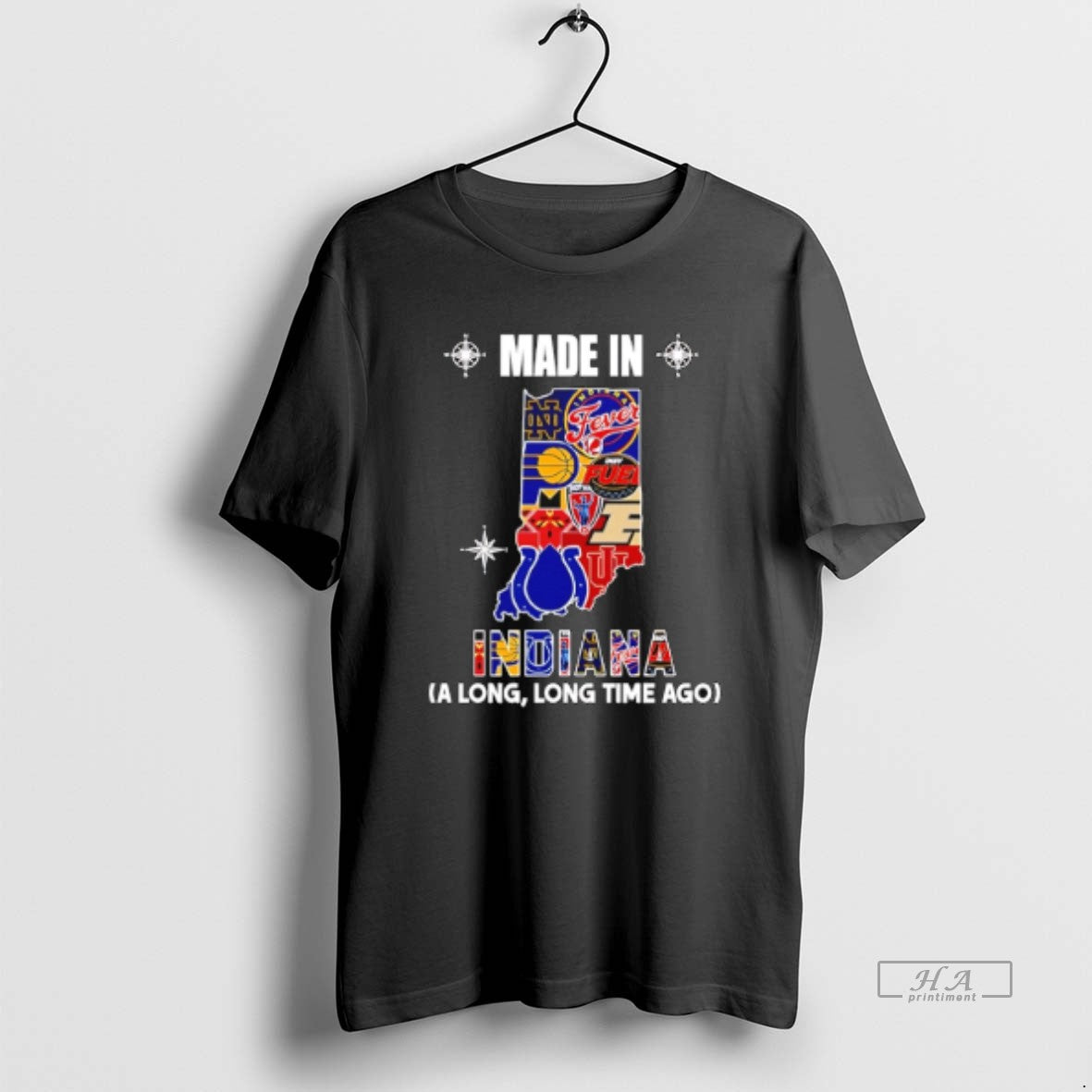 Official Made In Indiana A Long Long Time Ago State T-Shirts, Hoodie, Sweatshirt | CoreVibeTees.com