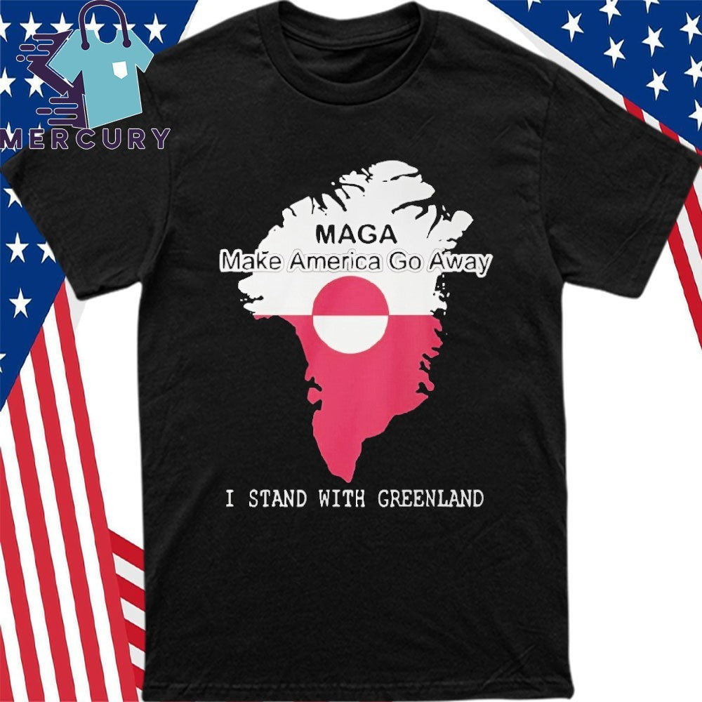 Make America Go Away Greenland Flag Shirt