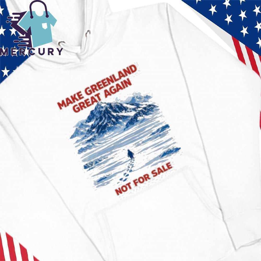 Make Greenland Great Again Not For Sale Nihilist Greenland Anti-Trump Penguin Shirt