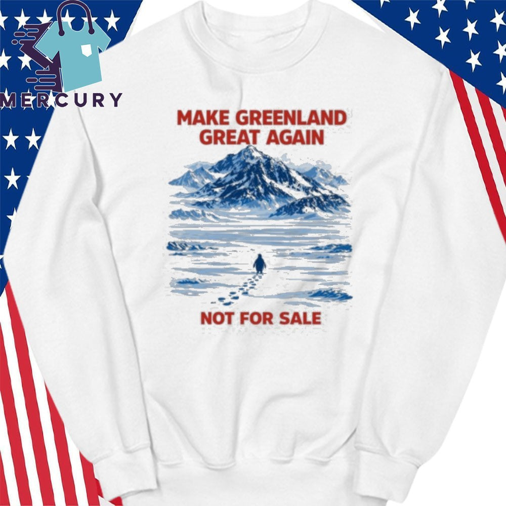 Make Greenland Great Again Not For Sale Nihilist Greenland Anti-Trump Penguin Shirt