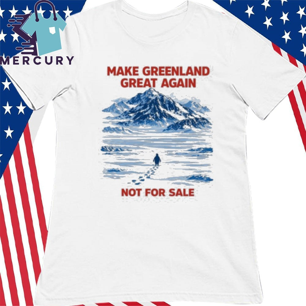 Make Greenland Great Again Not For Sale Nihilist Greenland Anti-Trump Penguin Shirt