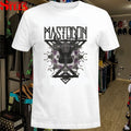 Mastodon Swirl Silhouette Crystal Silver T-Shirt