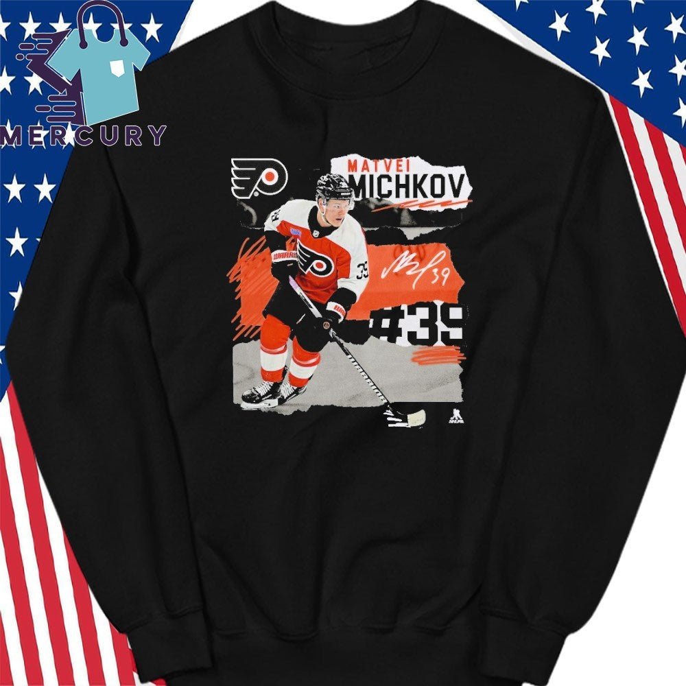 Matvei Michkov Black Philadelphia Flyers Fresh Ice Shirt