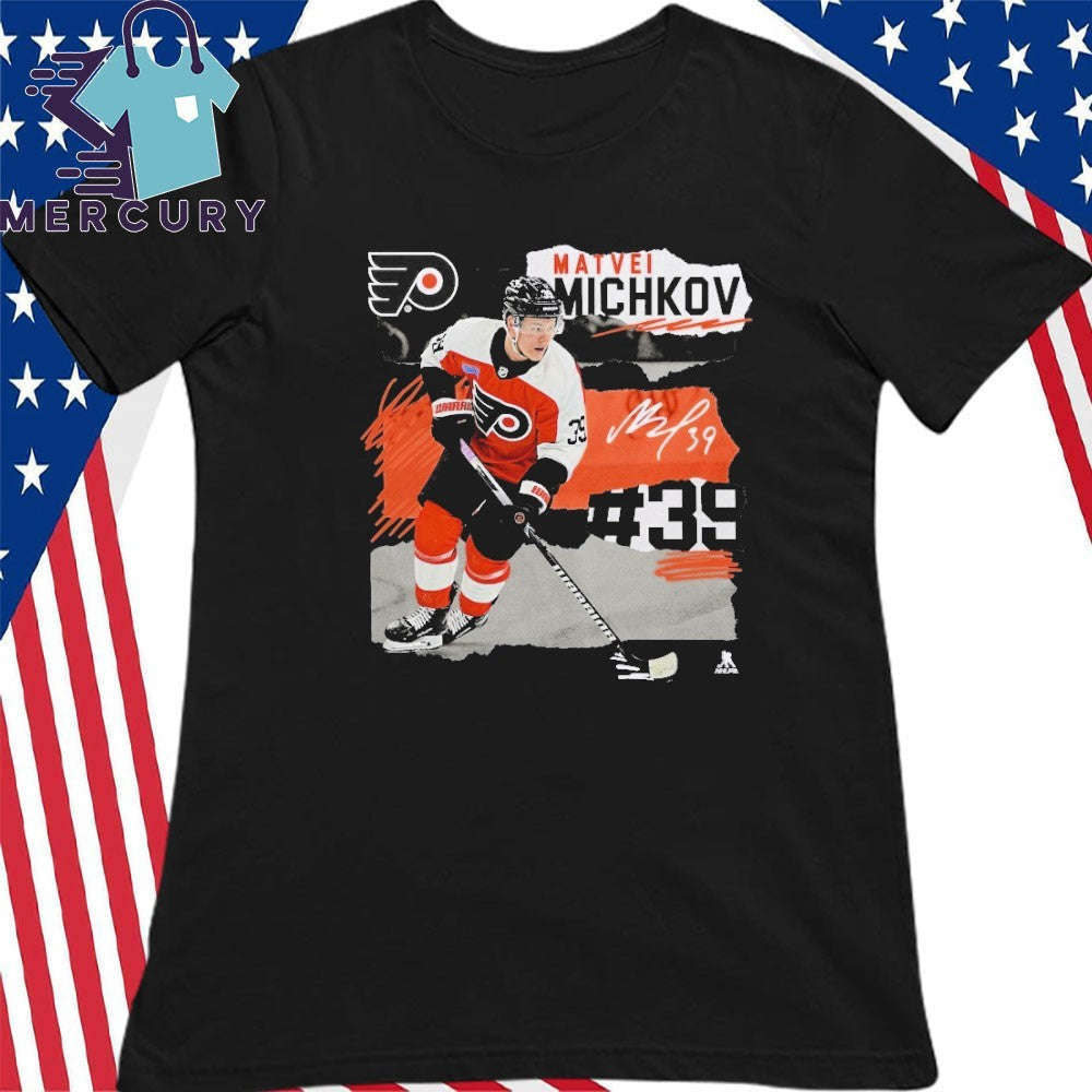 Matvei Michkov Black Philadelphia Flyers Fresh Ice Shirt