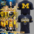 Michigan Wolverines 2025-26 Champions Big Ten Men’s Basketball Two Sided Shirt