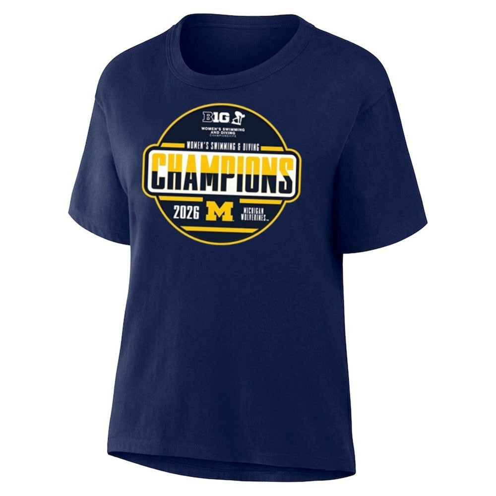 Michigan Wolverines 2026 Women’s Big Ten Swim & Dive Champions Shirt