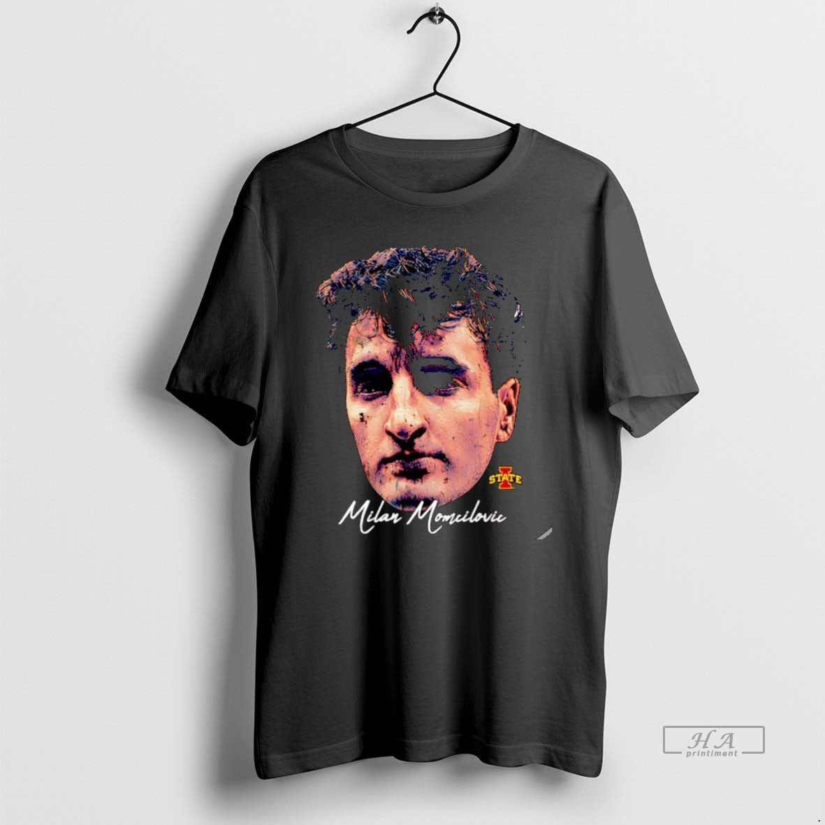 Official Milan Momcilovic Iowa State Basketball Game Face Christmas T-Shirts, Hoodie, Sweatshirt | CoreVibeTees.com