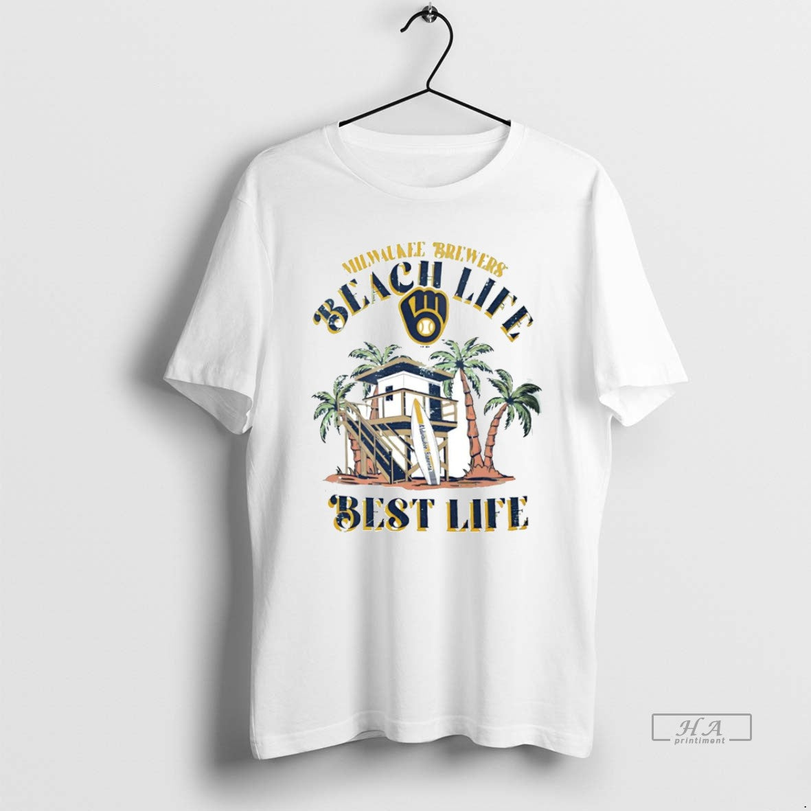 Official Milwaukee Brewers Beach Life Is The Best Life T-Shirts, Hoodie, Sweatshirt | CoreVibeTees.com