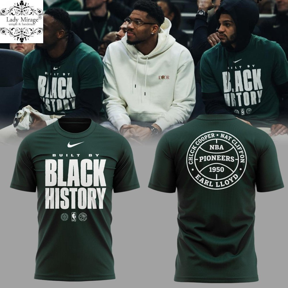 Milwaukee Bucks Built By Black History Month Shirt