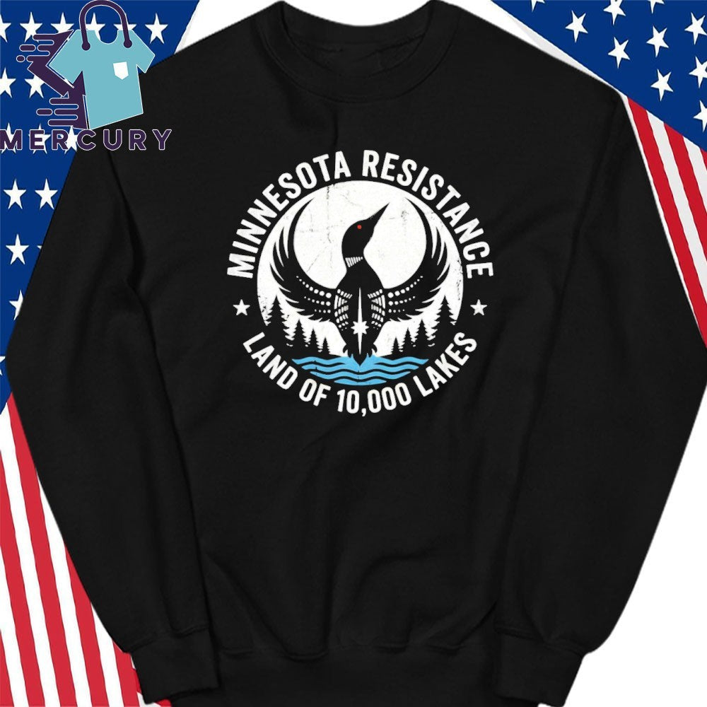 Minnesota Loon Resistance Land Of 10,000 Lakes Shirt