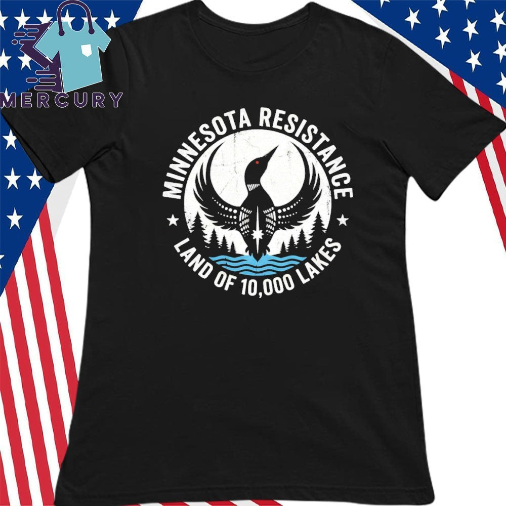 Minnesota Loon Resistance Land Of 10,000 Lakes Shirt