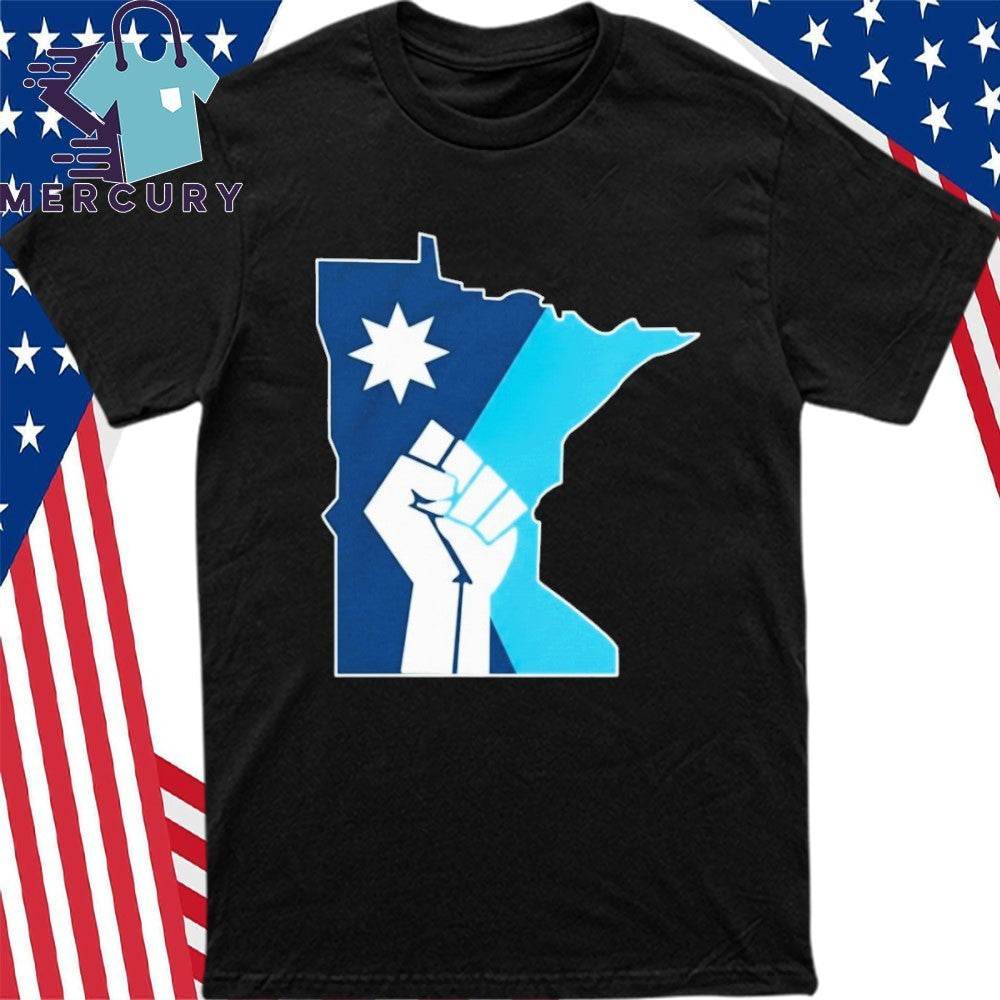Minnesota Rebel New State Flag Minnesota Rebel Alliance Hands Shirt