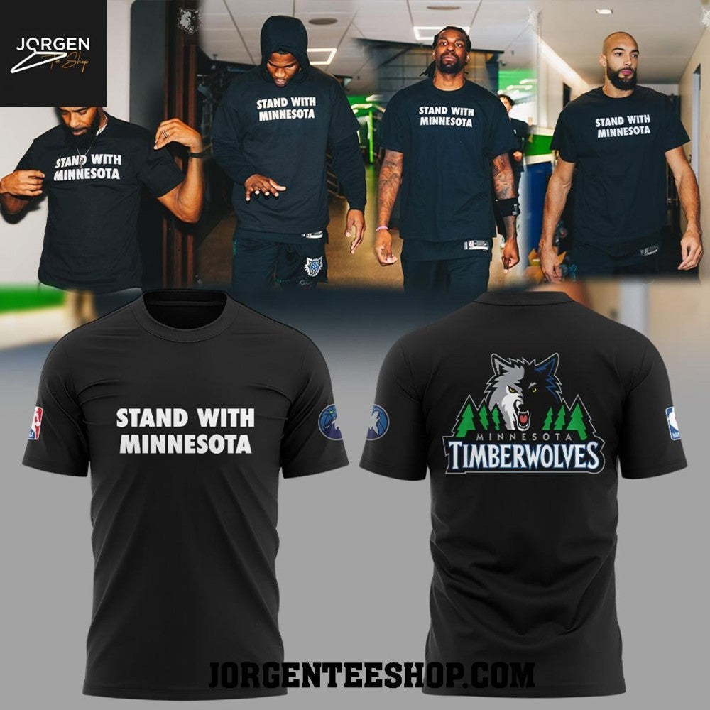 Minnesota Timberwolves Stand With Minnesota Against ICE 2026 Shirt