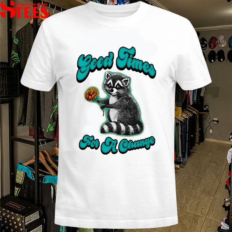 Morrissey Good Times For A Change Raccoon T-shirts