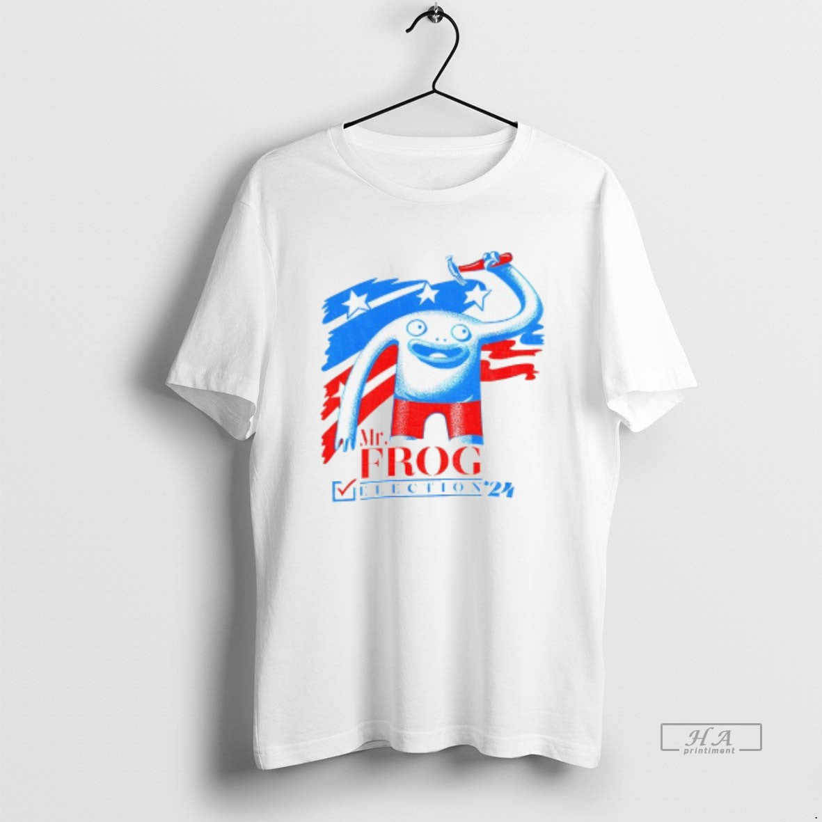 Official Mr Frog Election 24 Patriotic Red Blue Frog Graphic T-Shirts, Hoodie, Sweatshirt | CoreVibeTees.com