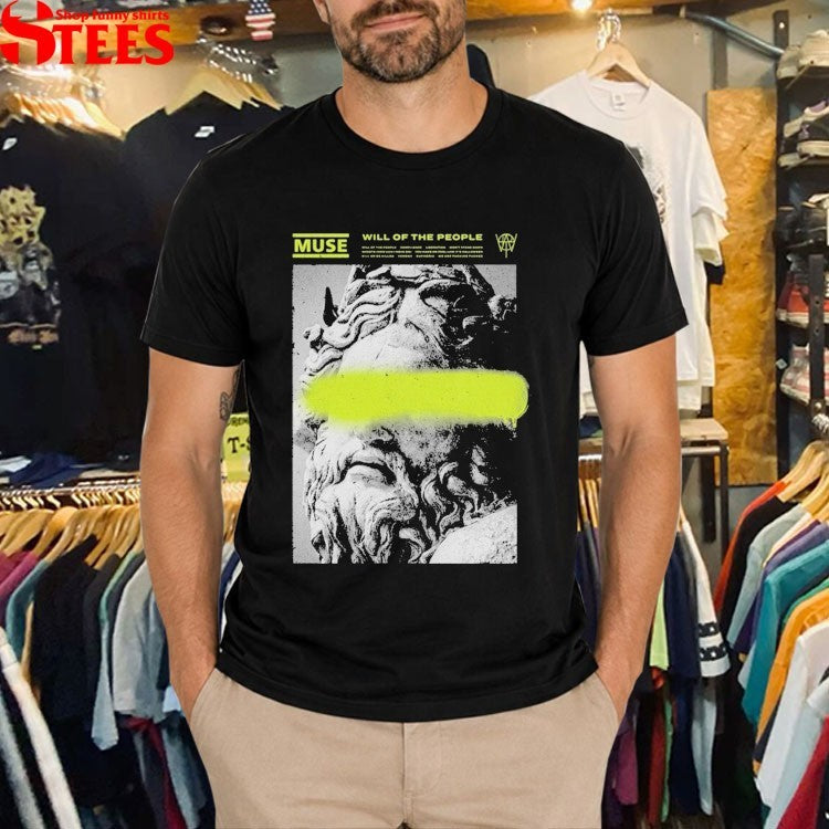 Muse Will Of The People Statue Defaced T-Shirt