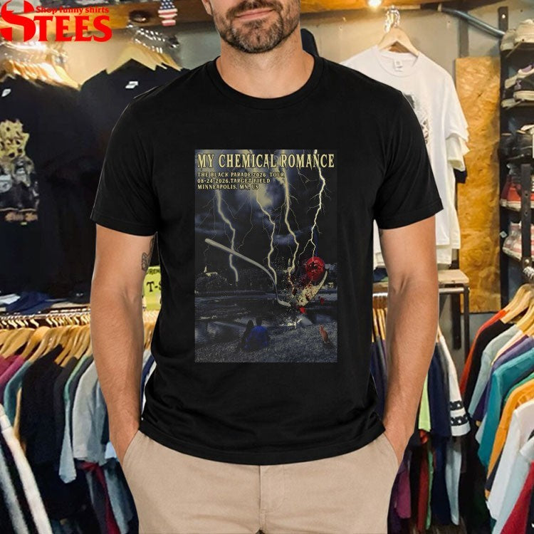 My Chemical Romance The Black Parade 2026 Tour In Minneapolis MN US On August 24 Lightining T-Shirts