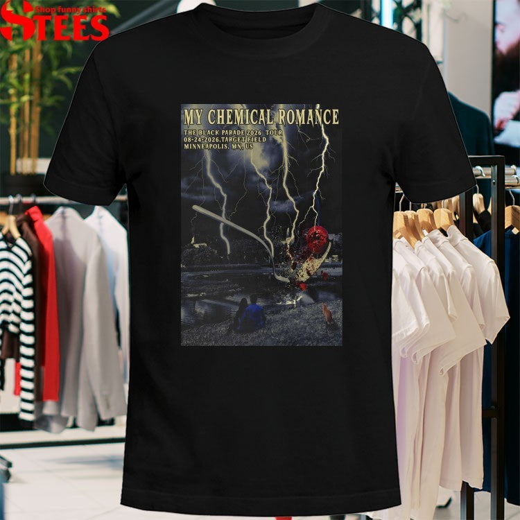 My Chemical Romance The Black Parade 2026 Tour In Minneapolis MN US On August 24 Lightining T-Shirts