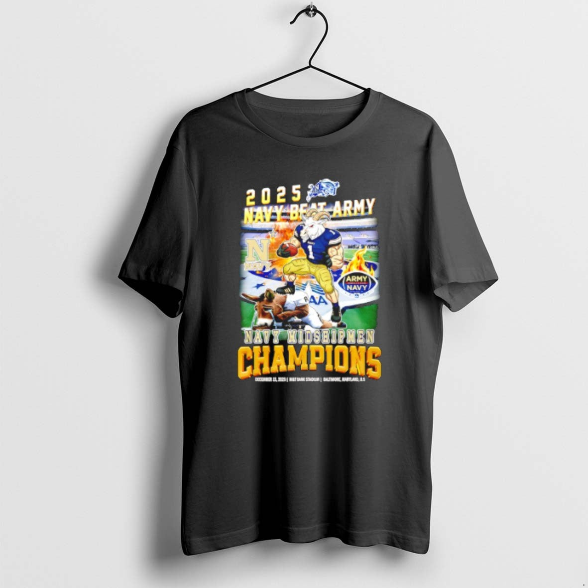 Official Navy Midshipmen 2025 Navy Beat Army Champions Mascot T-Shirts, Hoodie, Sweatshirt | CoreVibeTees.com