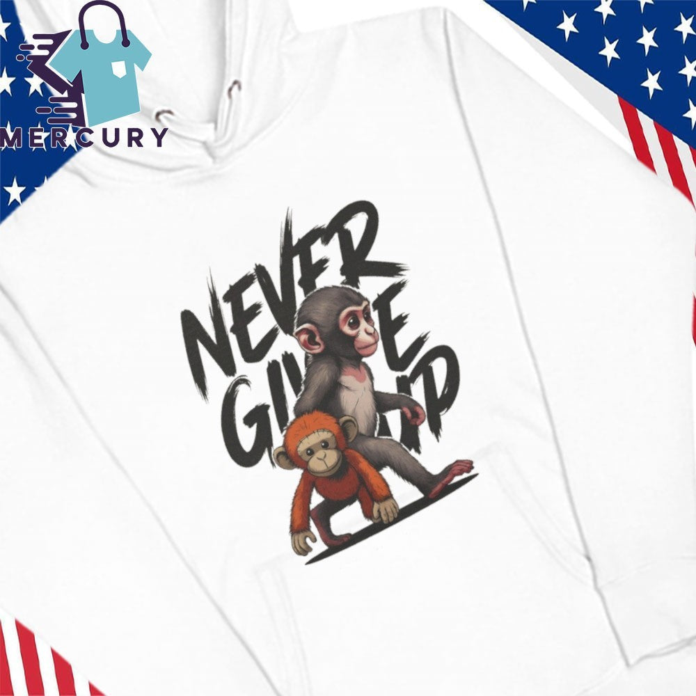 Never Give Up Punch The Monkey Shirt