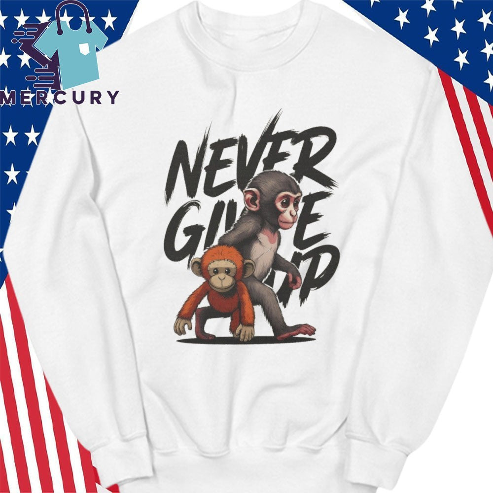 Never Give Up Punch The Monkey Shirt