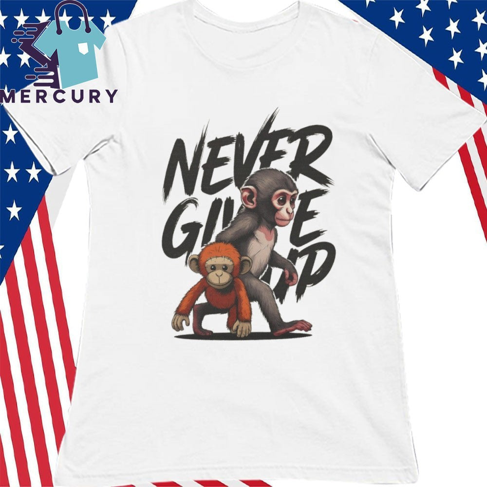 Never Give Up Punch The Monkey Shirt