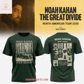 Noah Kahan x The Great Divide North America Tour 2026 Two Sided Shirt