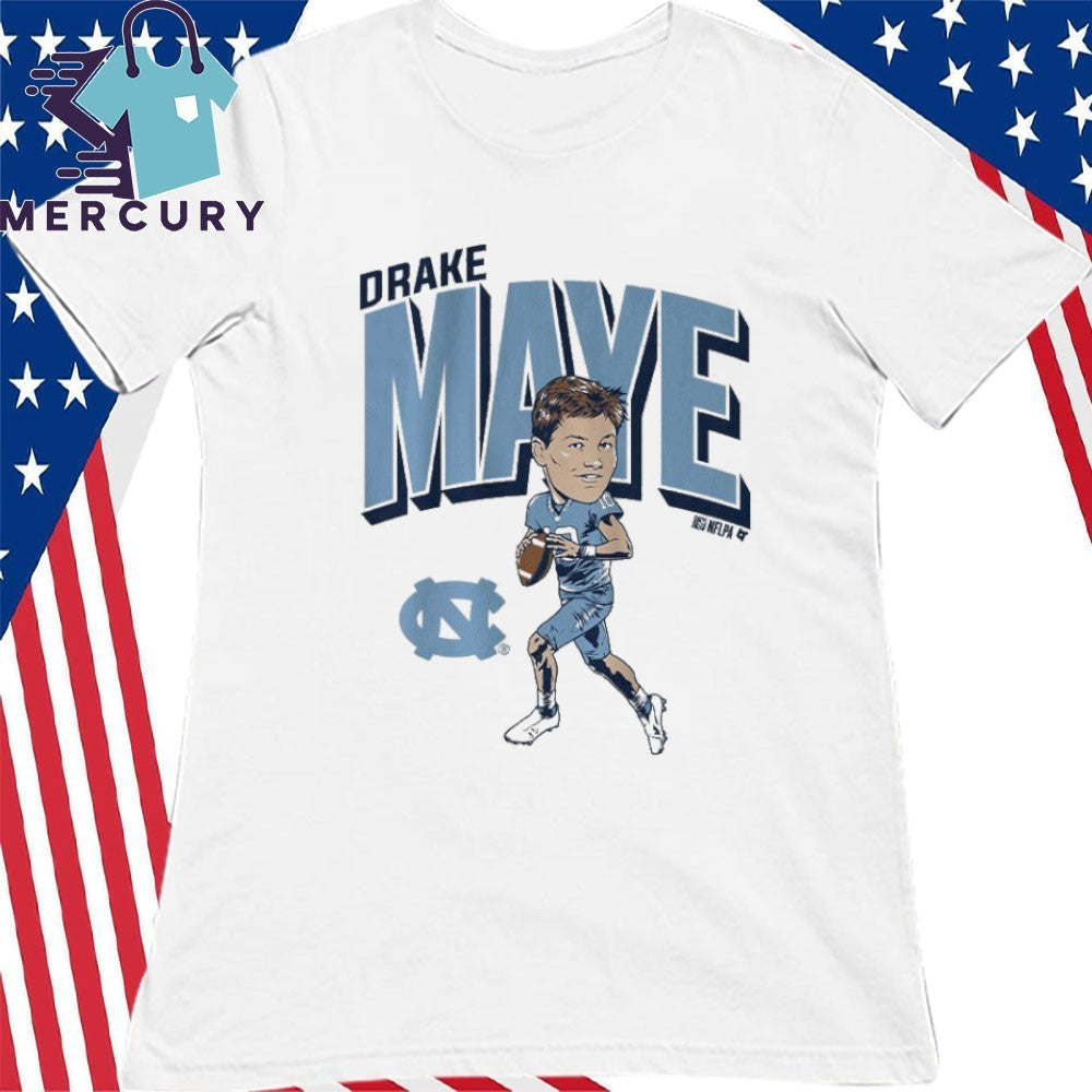 North Carolina Tar Heels Drake Maye Pro Caricature Shirt